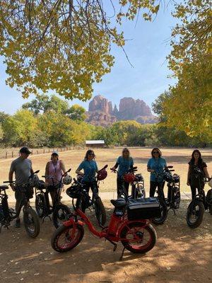 Our e-bike tour group
