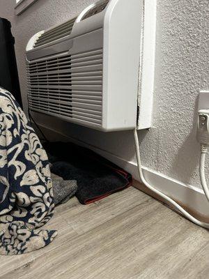 Leaky AC water damage