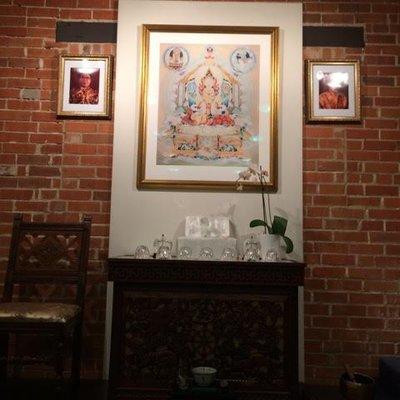 Shrine in the small meditation hall