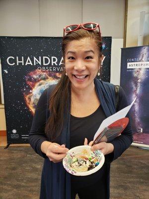 I had a project to build a planet with ice cream m&Ms and cookies and creams which was to mimic ice, rock and metals... I ate my planet.