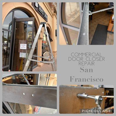 Commercial door closer repair in SF #commerciallocksmith#emergencylocksmith#goprolocksmith
