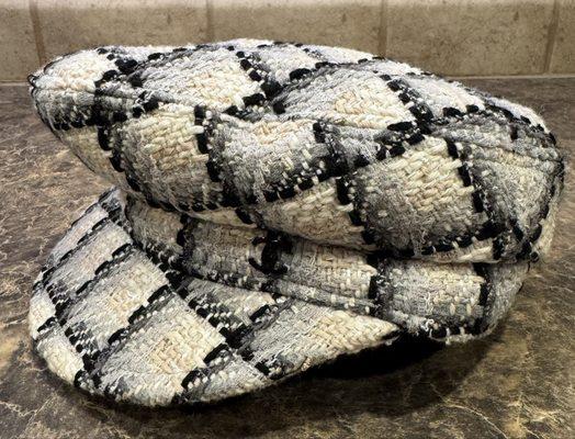Chanel tweed newsboy cap