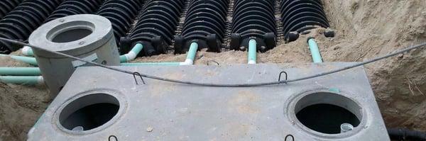 Septic system installation