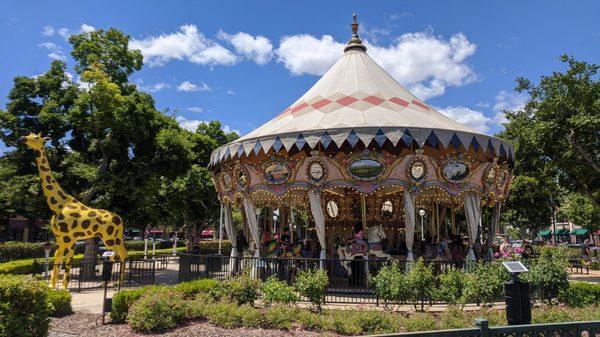 Giraffe & carousel.