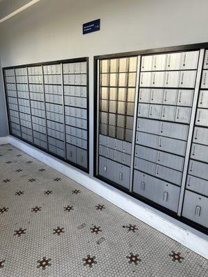 Ample customer mail boxes