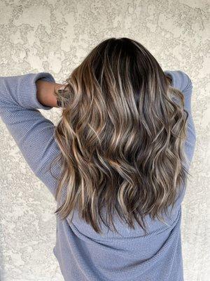Blowout with beach waves