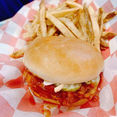 Korean BBQ chicken sandwich combo