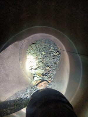 The inside of my chimney after they said that they cleaned it and charged me $400.