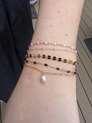 Custom permanent jewelry stack