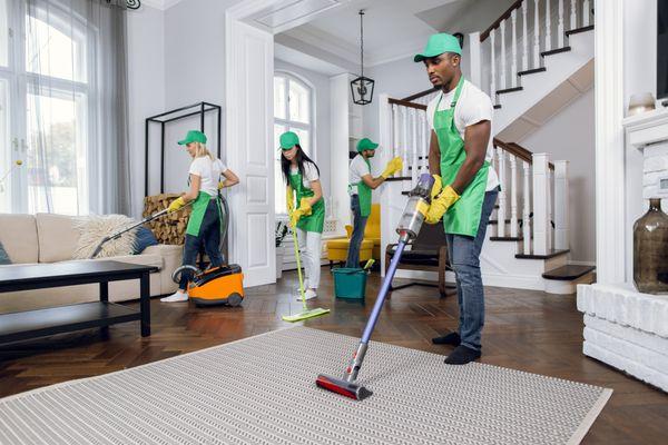 Team cleaning