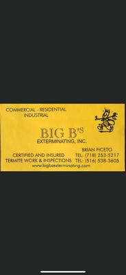 Big B’s Exterminating