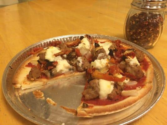 Fresh ricotta cheese with Italian sausage