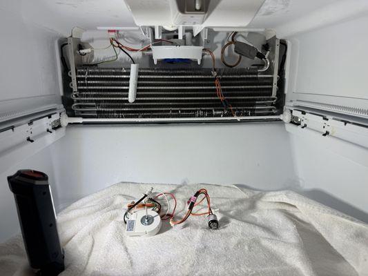 Whirlpool evaporator cleaned out