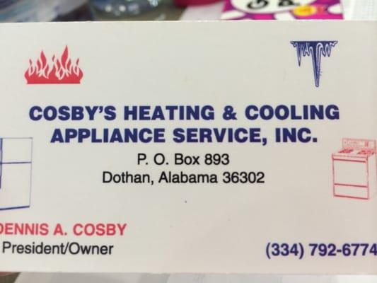 Cosby's Heating & Cooling - Appliance Services