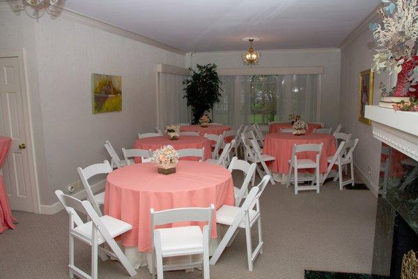 It's clear - Color makes a difference.
Need linens? We can order for you.