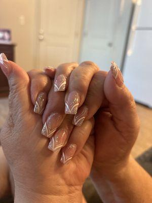 Nails done by Cathy.