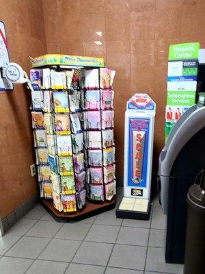 The Scale tucked away in a corner.