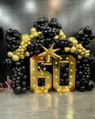 Balloon Number Marquee