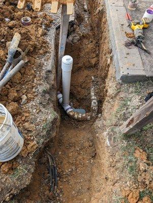 Sewer line replacement