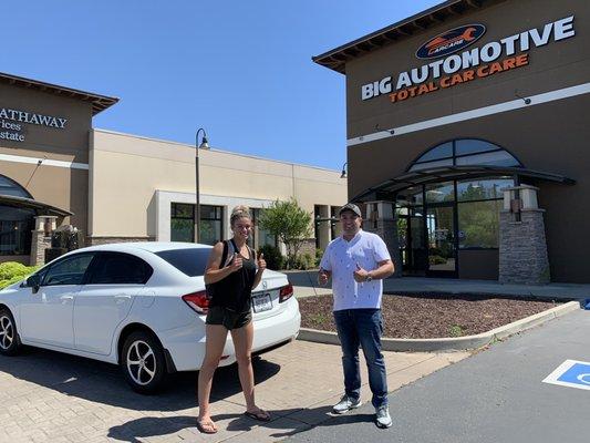 Clean Carfax low miles 45k and super cute! Thank you Bipen for only purchasing the best cars and trucks!