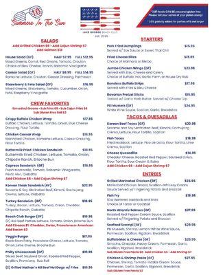 2025 Food Menu