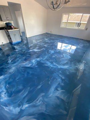 Living room & dining room area