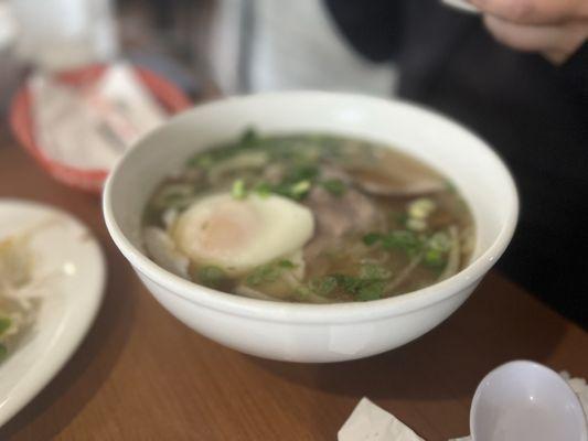 Beef Pho w.Poached Egg