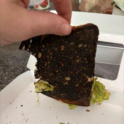 Nothing like burnt avocado toast to start your morning