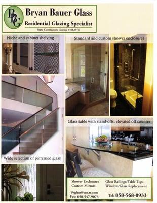 Here is a brochure, showing some of the jobs I've done.