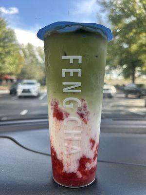 Strawberry Matcha Latte