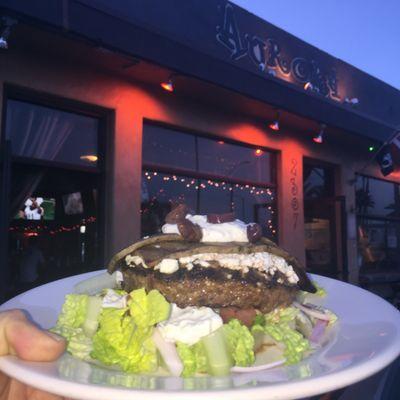 Mediterranean burger