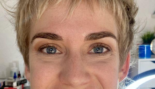 Before second microblading session.