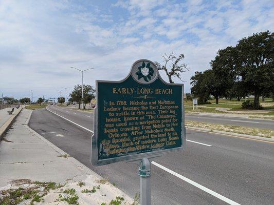Early Long Beach Historical Marker