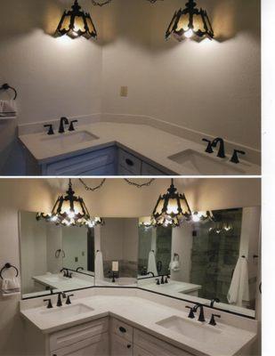 Mirror Installation for a Bathroom