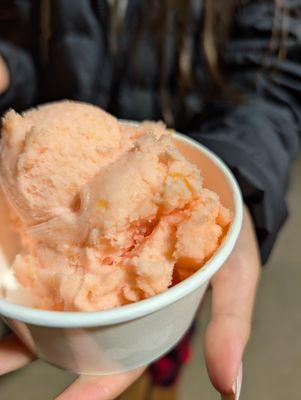 Peach sorbet