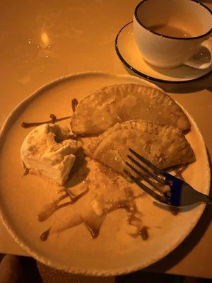 Bourbon Peach Empanadas with Gelato!