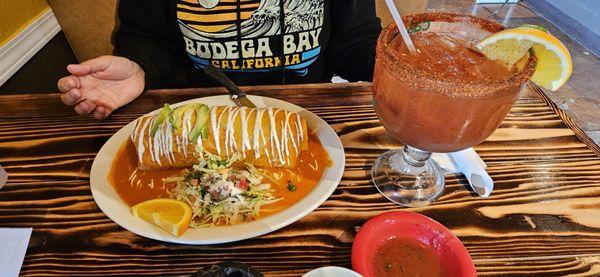 Wet burrito and a michie...