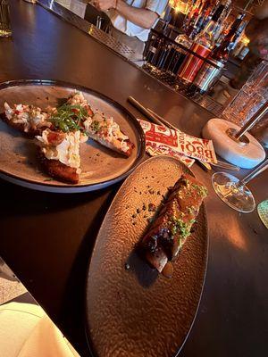 Rib and Fried Green tomato