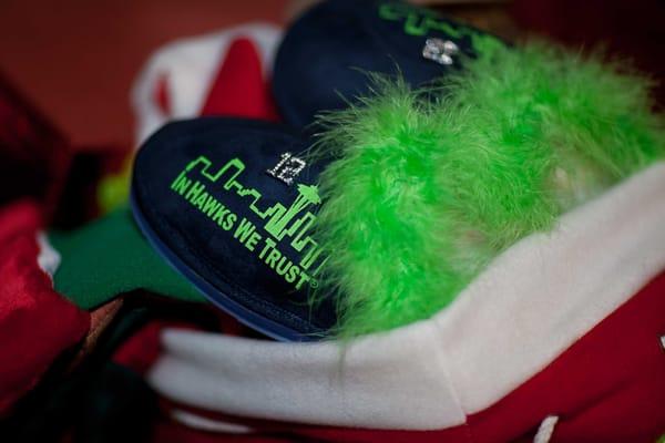 Introducing our Seattle Seahawks colored and super cozy winter slippers to cheer on our favorite team in style.