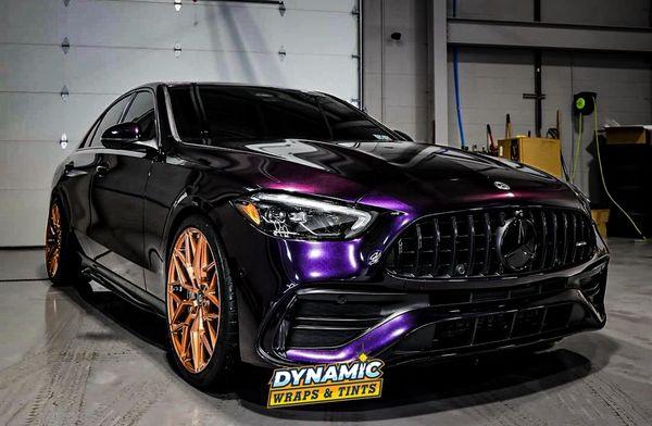 Full wrap on AMG 63 using KPMF psychedelic black