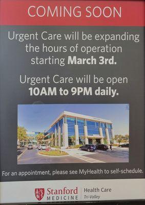 Operation hours extension