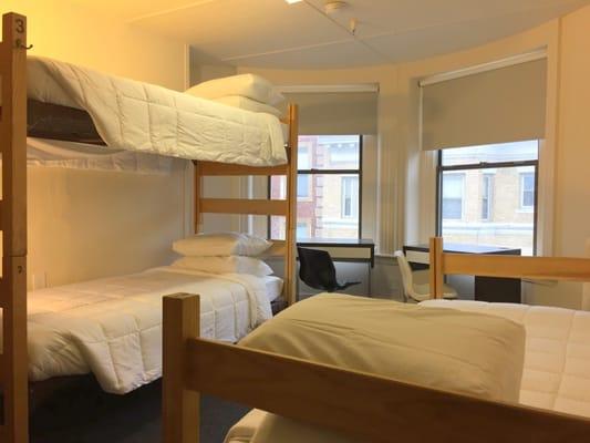 Shared triple, shared bathroom