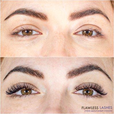 Flawless Lashes was the very first salon in the entire US trained in Russian Volume lashes. Once you experience them, you will fall in love.