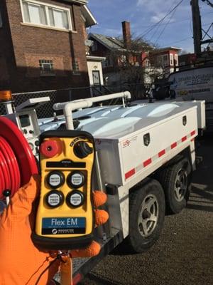 Our Technician's Love Our Wireless Remote Of Our US Hydro Jetter. Who's Says You Need 2 Guy's To Jet?