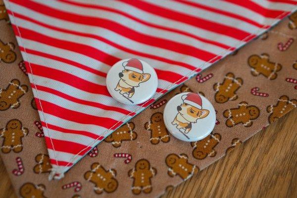 Buttons for Christmas.