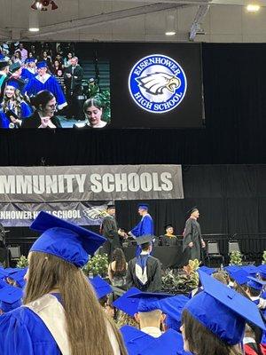 Graduation Day 2023 for Eisenhower High School. Proud mom! You gota remember, we were in a pandemic, my son didn't go to HS for 2 years!