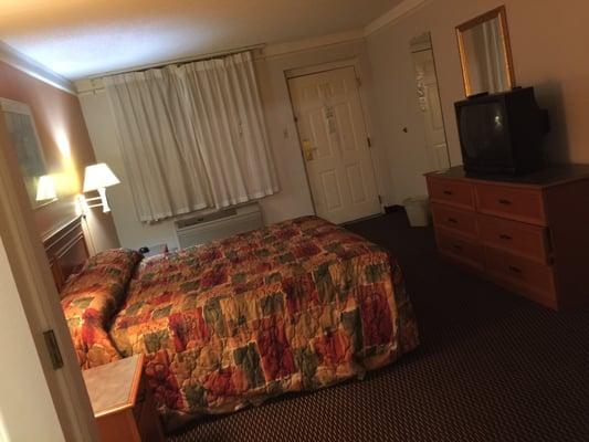 The room itself was ok but noticeably dirty and heavily used.