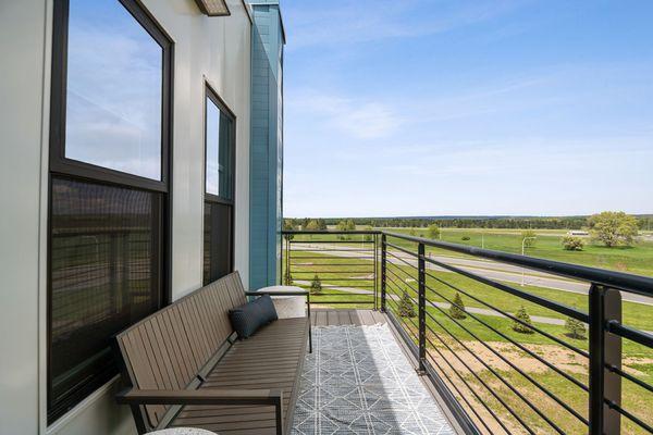 Private and spacious balconies accompany apartments in Air City Lofts