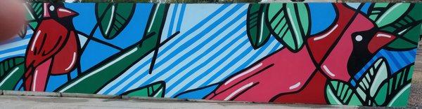 Cardinals Rule by Leah Pinney - Color the County 2021 - Greenwood