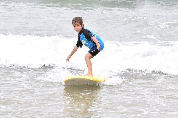 Seven year old surfer!